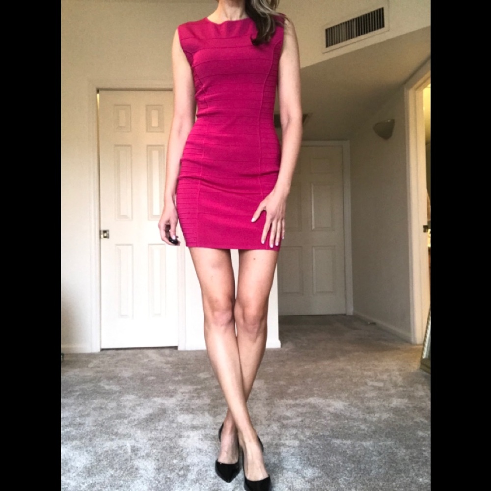 Ted Baker Hot Pink Bodycon Dress